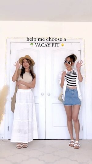 Cute Vacation Outfit Options from Walmart: Left or Right?