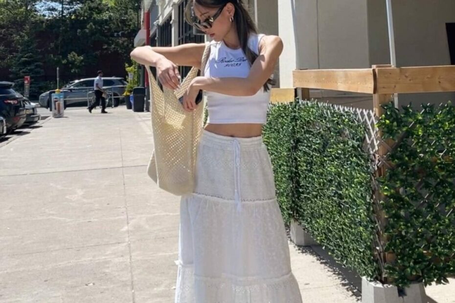 Loving maxi skirts lately! Have a happy Saturday! 🤍☀️Unedited shots 🩵 #summerstyle #summeroutfit