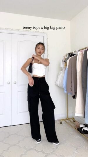 corset x cargo pants = 👌🏻 #styleinsp