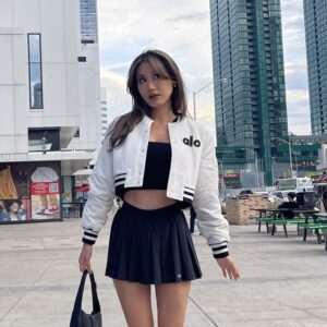 Alo aloyoga jisoo goat jacket kerina wang