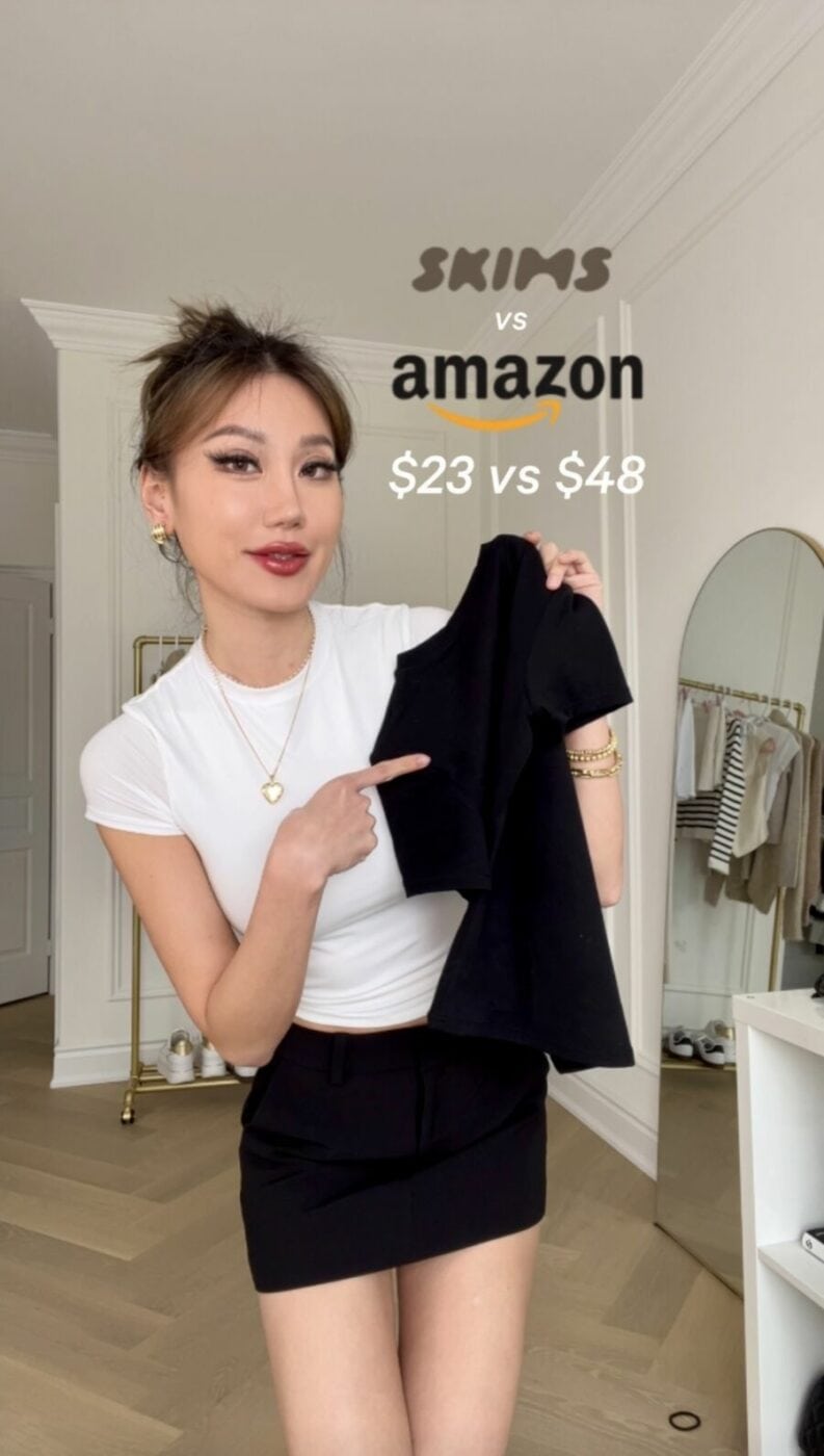 Kerina Wang - SKIMS tee but amazon prices