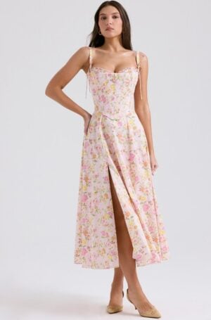 Kerina Wang - House of CB floral long dress