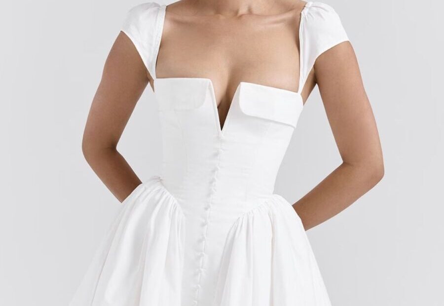 Kerina Wang - HOUSE OF CB white mini dress