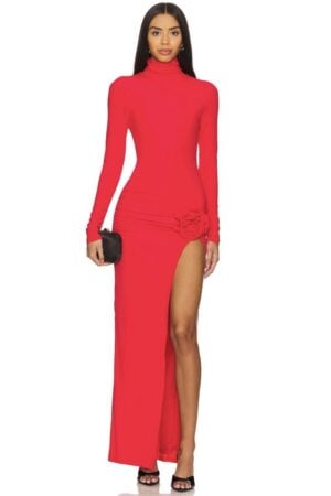 Kerina Wang - REVOLVE red maxi dress