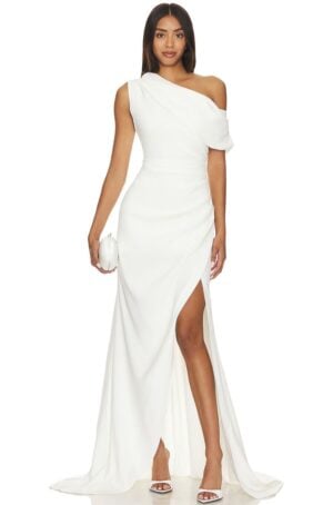 Kerina Wang - REVOLVE ivory gown