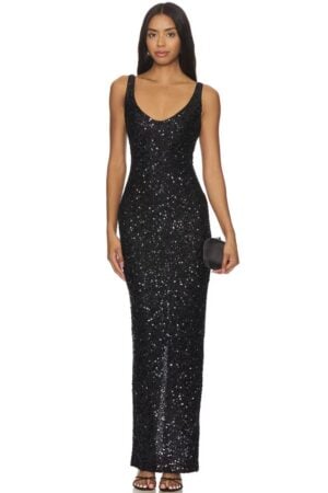 Kerina Wang - REVOLVE black maxi dress