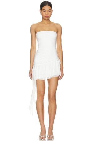 Kerina Wang - REVOLVE white tweed dress (Copy)