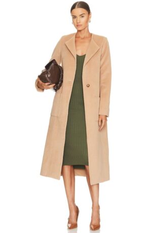 Kerina Wang - REVOLVE beige coat