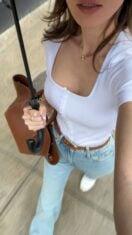 Kerina Wang - white tee + jeans but STYLISH