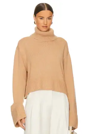 Kerina Wang - SONG OF STYLE brown turtleneck