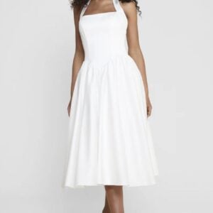 Kerina Wang - Hart Halter Corset Midi Dress