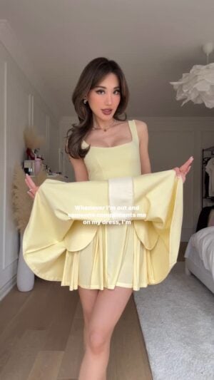 Kerina Wang - dress code for summer is yellow   @babyboofashion