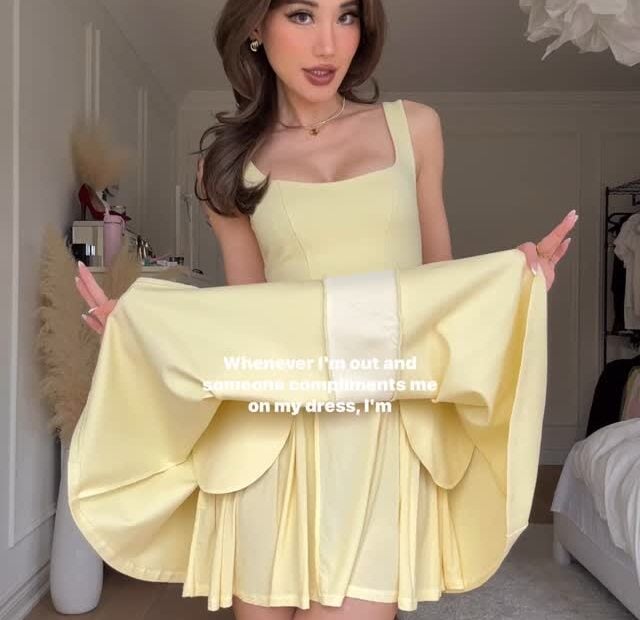 Kerina Wang - dress code for summer is yellow   @babyboofashion