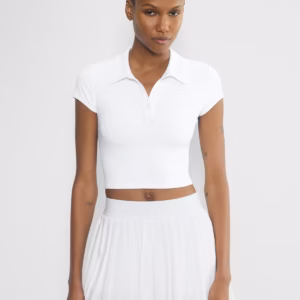 Kerina Wang - ARITZIA Butter Tennis Polo T-Shirt