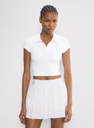 Kerina Wang - ARITZIA Butter Tennis Polo T-Shirt
