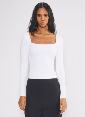 Kerina Wang - ARITZIA Contour Squareneck Longsleeve