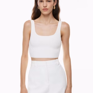 Kerina Wang - ARITZIA Sculpt Knit Squareneck Cropped Tank