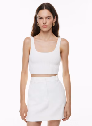 Kerina Wang - ARITZIA Sculpt Knit Squareneck Cropped Tank