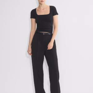 Kerina Wang - ARITZIA HomeStretch Rib Squareneck T-Shirt