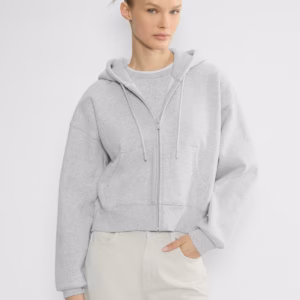 Kerina Wang - ARITZIA Cozy Sweatfleece Boyfriend Boxy Zip Hoodie