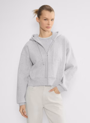 Kerina Wang - ARITZIA Cozy Sweatfleece Boyfriend Boxy Zip Hoodie