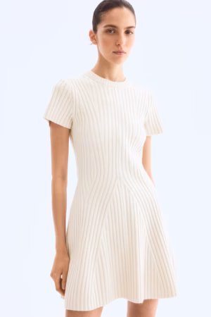 Kerina Wang - H&M Cream Mini Dress