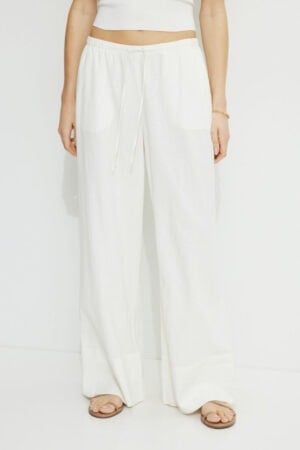 Kerina Wang - Wide Leg Linen Pants