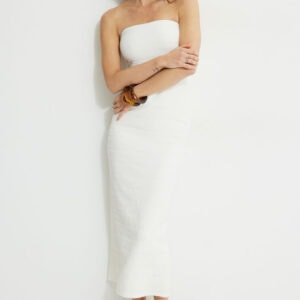 Kerina Wang - White Tube Maxi Dress