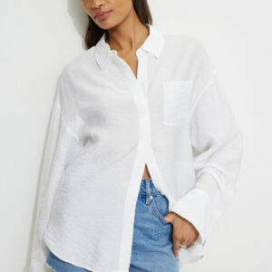 Kerina Wang - Monroe Airflow Oversized Shirt - Dynamite Clothing
