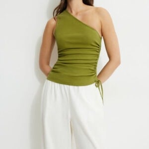 Kerina Wang - Asymmetrical Drawstring Top