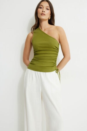 Kerina Wang - Asymmetrical Drawstring Top