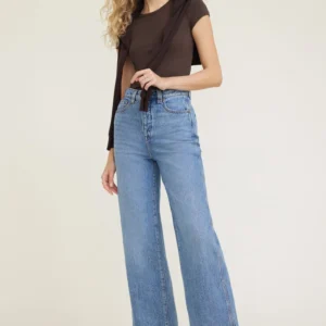 Kerina Wang - DYNAMITE CLOTHING Lennon Ultra High Rise Wide Leg Column Jeans