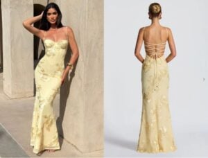 Kerina Wang - Babyboo Lemon Maxi Dress