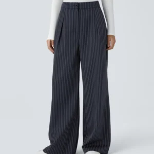 Kerina Wang - High Waist Striped Pants
