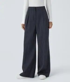 Kerina Wang - High Waist Striped Pants
