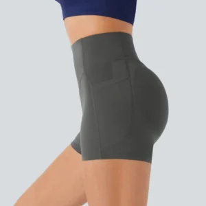 Kerina Wang - Gray Biker Shorts