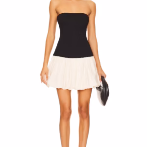 Kerina Wang - REVOLVE black and ivory bubble dress