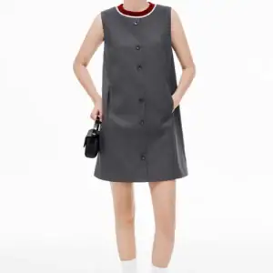 Kerina Wang - Wool Blend Sleeveless Grey Dress - SelfWho