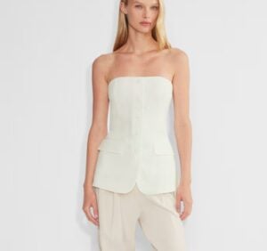 Kerina Wang - Aritzia insider white tube top