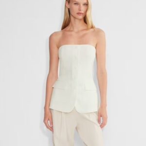 Kerina Wang - Aritzia insider white tube top