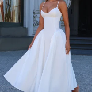 Kerina Wang - BABYBOO Emerson Midi Dress - Ivory