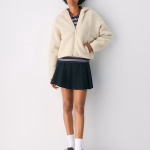 Kerina Wang - ARITZIA cream hoodie