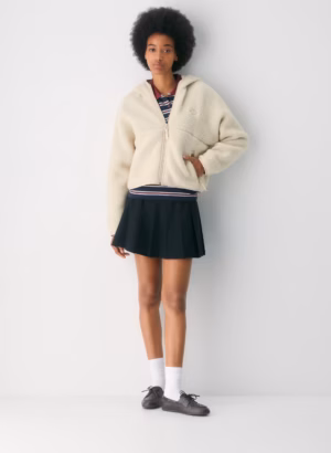 Kerina Wang - ARITZIA cream hoodie
