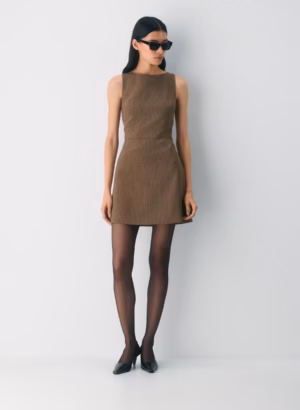 Babaton Bond Dress – Brown – Aritzia