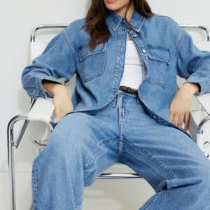 Kerina Wang - Blue Baggy Jeans