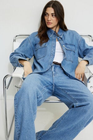 Kerina Wang - Blue Baggy Jeans