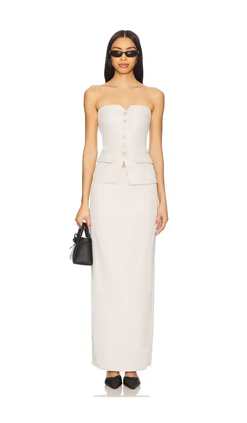 All The Ways Marta Skirt Set – Stone