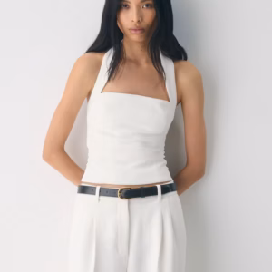 Kerina Wang - Whisper Linen Halter Top