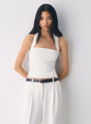 Kerina Wang - Whisper Linen Halter Top
