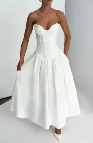 Kerina Wang - BABYBOO Salma Midi Dress - Ivory